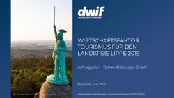 WIRTSCHAFTSFAKTOR TOURISMUS F&Uuml;R DEN LANDKREIS LIPPE 2019 - OSTWESTFALENLIPPE GMBH