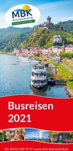 Busreisen 2021 Tel.: (0461) 430 79 57 | www.mbk-bustouristik.de - MBK Bustouristik GmbH