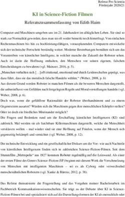 KI in Science-Fiction Filmen - Referatszusammenfassung von Edith Haim - Pro Scientia