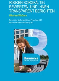 RISIKEN SORGF&Auml;LTIG BEWERTEN. UND IHNEN TRANSPARENT BERICHTEN - #MachenWirGern Bericht &uuml;ber die Solvabilit&auml;t und Finanzlage 2020 Barmenia ...