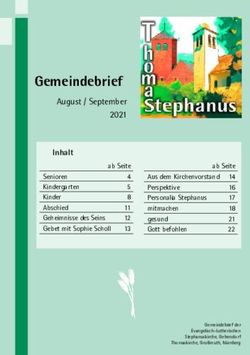 Gemeindebrief August / September 2021 - Inhalt - luth. Thomaskirche N&uuml;rnberg