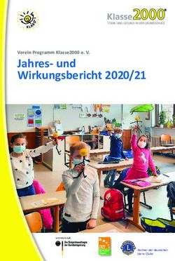 Jahres- und Wirkungsbericht 2020/21 - Verein Programm Klasse2000 e. V - Klasse 2000