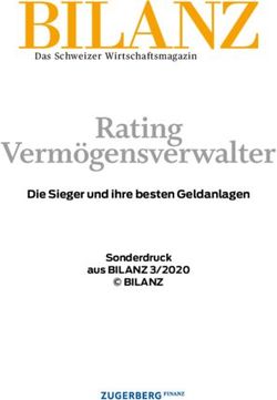 Rating Verm&ouml;gensverwalter - Die Sieger und ihre besten Geldanlagen BILANZ Sonderdruck - vsz.swiss