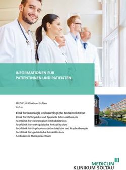 INFORMATIONEN FÜR PATIENTINNEN UND PATIENTEN
