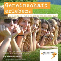 Gemeinschaft erleben - EJW Kinder- und Jugendfreizeiten 2021