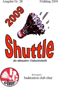 Badminton club chur Herausgeber: Ausgabe Nr. 28