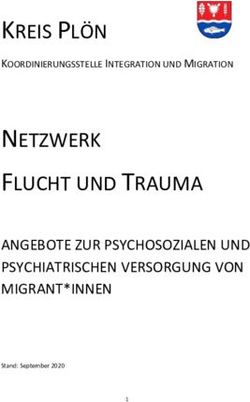 KREIS PL&Ouml;N NETZWERK FLUCHT UND TRAUMA - ANGEBOTE ZUR PSYCHOSOZIALEN UND PSYCHIATRISCHEN VERSORGUNG VON MIGRANT*INNEN
