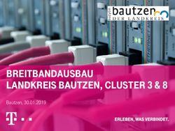 BREITBANDAUSBAU LANDKREIS BAUTZEN, CLUSTER 3 & 8 - BAUTZEN, 30.01.2019 - GEMEINDE ...