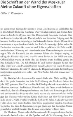 Die Schrift an der Wand der Moskauer Metro: Zukunft ohne Eigenschaften