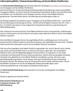 Informationspflicht / Datenschutzerkl&auml;rung auf Social Media Plattformen - Elektrotechnik Niederberger