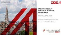 KREATIVWIRTSCHAFT IN BELGIEN UND IN DEN NIEDERLANDEN - WEBINAR 20.5.2021 Au&szlig;enwirtschaftsCenter Den Haag - WKO