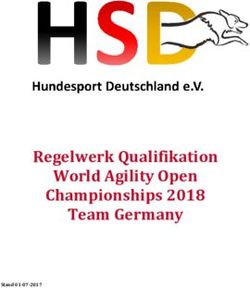 Regelwerk Qualifikation World Agility Open Championships 2018 Team Germany