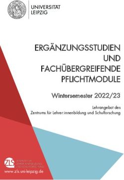 ERGÄNZUNGSSTUDIEN UND FACHÜBERGREIFENDE PFLICHTMODULE - Wintersemester 2022/23 Lehrangebot des Zentrums für Lehrer:innenbildung und Schulforschung