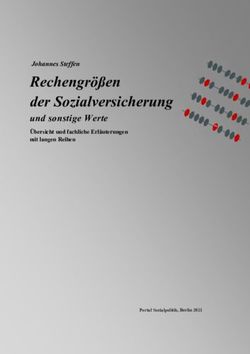 Rechengrößen der Sozialversicherung - und sonstige Werte Übersicht und fachliche Erläuterungen mit langen Reihen - Portal Sozialpolitik
