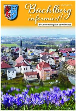 Informiert ! Bekanntmachungsblatt der Gemeinde - Gemeinde Büchlberg