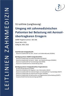Umgang mit zahnmedizinischen Patienten bei Belastung mit Aerosol-&uuml;bertragbaren Erregern - AWMF