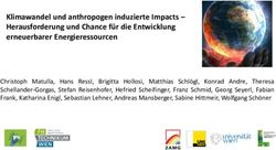 Klimawandel und anthropogen induzierte Impacts - Herausforderung und Chance f&uuml;r die Entwicklung erneuerbarer Energieressourcen - Climod.eu