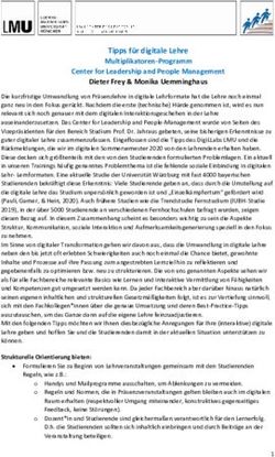 Tipps f&uuml;r digitale Lehre Multiplikatoren-Programm Center for Leadership and People Management Dieter Frey & Monika Uemminghaus - Center for ...