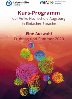 Kurs-Programm Eine Auswahl - Fr&uuml;hling und Sommer 2020 - Lebenshilfe Augsburg