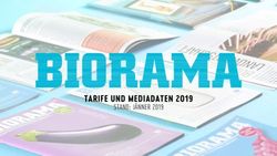 TARIFE UND MEDIADATEN 2019 - STAND: J&Auml;NNER 2019 - MONOPOL MEDIEN GMBH