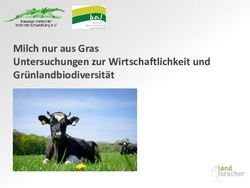 Milch nur aus Gras Untersuchungen zur Wirtschaftlichkeit und Gr&uuml;nlandbiodiversit&auml;t - Netzwerk L&auml;ndliche R&auml;ume