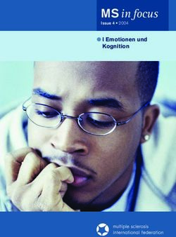 MS in focus l Emotionen und - Kognition The Magazine of the Multiple Sclerosis International Federation - MS International Federation
