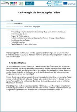 Einf&uuml;hrung in die Benutzung des Tablets