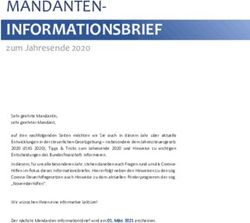 MANDANTEN-INFORMATIONSBRIEF - zum Jahresende 2020