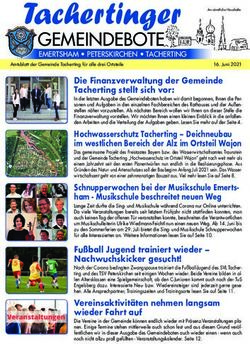 Tachertinger GEMEINDEBOTE - Gemeinde Tacherting
