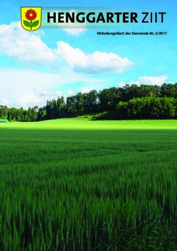 Mitteilungsblatt der Gemeinde Nr. 2/2017 - Gemeinde Henggart
