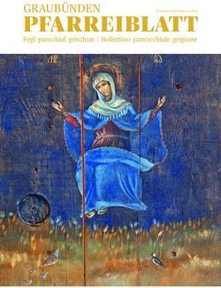 PFARREIBLATT GRAUB&Uuml;NDEN - Fegl parochial grischun | Bollettino parrocchiale grigione - Katholische Pfarrei St. Fidelis