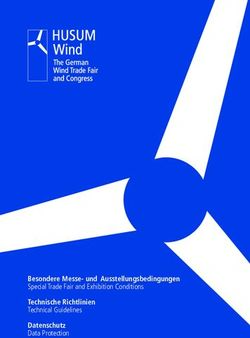 Besondere Messe- und Ausstellungsbedingungen Special Trade Fair and Exhibition Conditions Technische Richtlinien Technical Guidelines Datenschutz ...