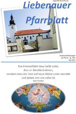 Liebenauer Pfarrblatt - Amtliche Mitteilungen der Pfarre - Jg. 44/1 Mai 2021 - Di&ouml;zese Linz