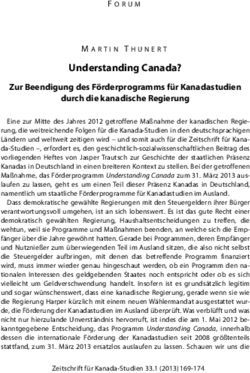 Understanding Canada? Zur Beendigung des F&ouml;rderprogramms f&uuml;r Kanadastudien durch die kanadische Regierung
