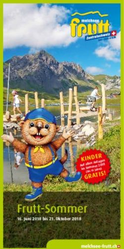 Frutt-Sommer - Melchsee-Frutt