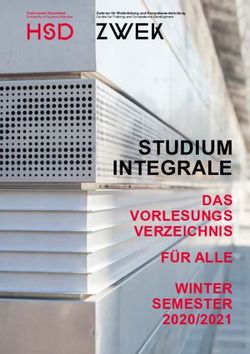 STUDIUM INTEGRALE DAS VORLESUNGS VERZEICHNIS F&Uuml;R ALLE - zwek - Hochschule D&uuml;sseldorf