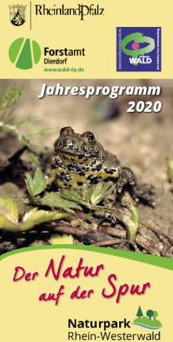 Jahresprogramm 2020 - Rhein-Westerwald - Naturpark Rhein-Westerwald