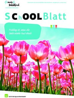 C ool Frühling ist, wenn die Seele wieder bunt denkt - Schule Waldkirch