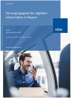 Versorgungsgrad der digitalen Infrastruktur in Bayern - Studie Stand: September 2020