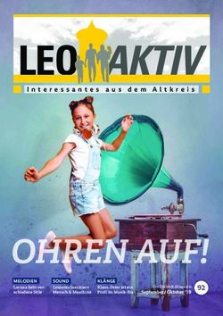 OHREN AUF! - Interessantes aus dem Altkreis - MELODIEN - LEOAKTIV