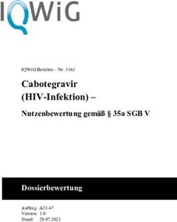 Cabotegravir (HIV-Infektion)- Nutzenbewertung gem&auml;&szlig; 35a SGB V Dossierbewertung - Nutzenbewertung gem&auml;&szlig; 35a SGB V