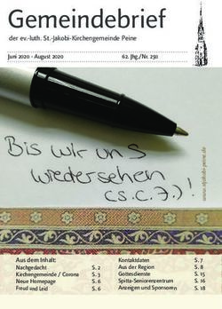 Gemeindebrief - Ev.-luth. St.-Jakobi-Kirchengemeinde Peine