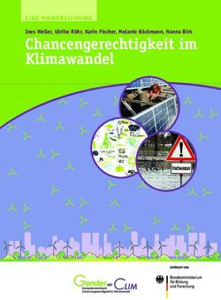 Chancengerechtigkeit im Klimawandel - Ines Weller, Ulrike R&ouml;hr, Karin Fischer, Melanie B&ouml;ckmann, Nanna Birk - Genanet
