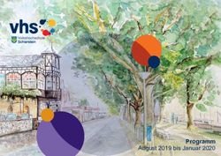 August 2019 bis Januar 2020 - vhs Schierstein