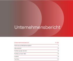 Unternehmensbericht Unternehmensbericht 4-26 - BB Biotech AG