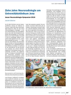 Zehn Jahre Neuroradiologie am Universit&auml;tsklinikum Jena