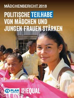 POLITISCHE TEILHABE VON MÄDCHEN UND JUNGEN FRAUEN STÄRKEN - MÄDCHENBERICHT 2018