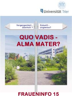 QUO VADIS - ALMA MATER? - FRAUENINFO 15 - Vergangenheit - &uuml;berholt ?
