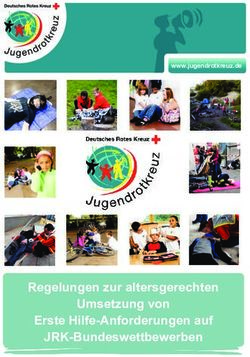 Regelungen zur altersgerechten Umsetzung von Erste Hilfe-Anforderungen auf JRK-Bundeswettbewerben - www.jugendrotkreuz.de