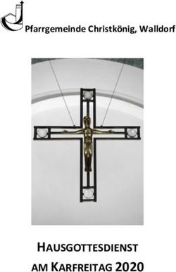 HAUSGOTTESDIENST AM KARFREITAG 2020 - Pfarrgemeinde Christk&ouml;nig, Walldorf - Pfarrgemeinde ...